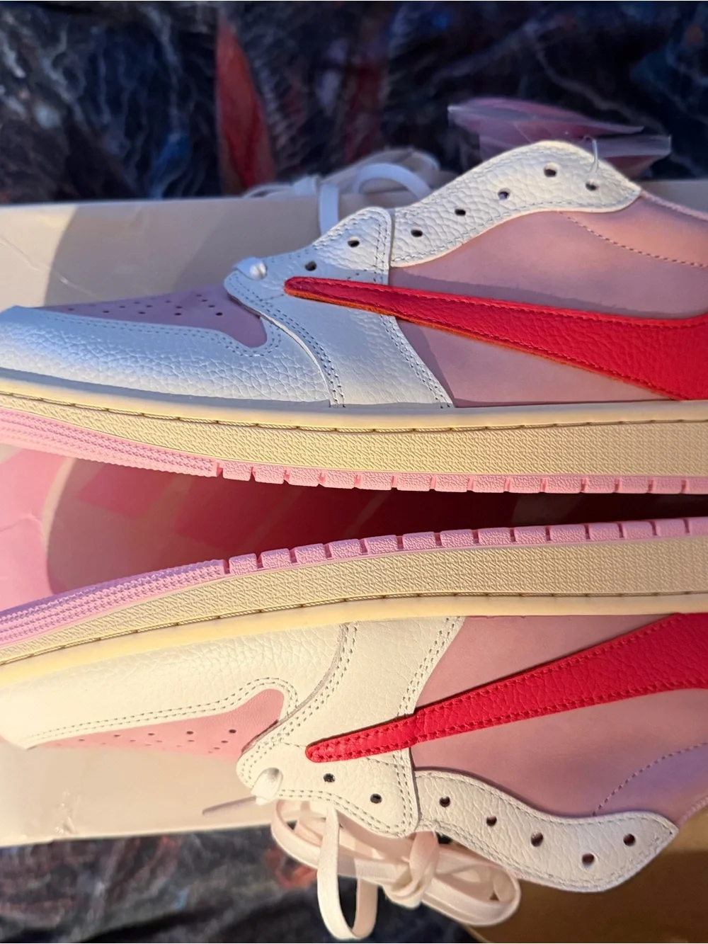 Air Jordan 1 low OG SP Travis Scott ‘Tropical Pink’-men’s 11
